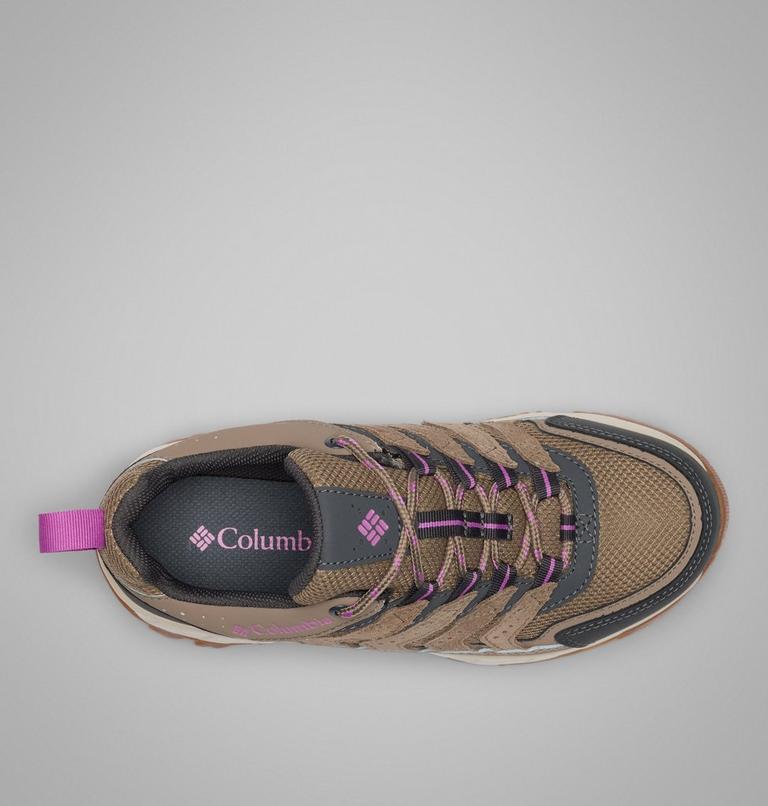 Zapatillas impermeables para caminar Strata Trail para mujer, Color: Wet Sand, Berry Patch, image 4