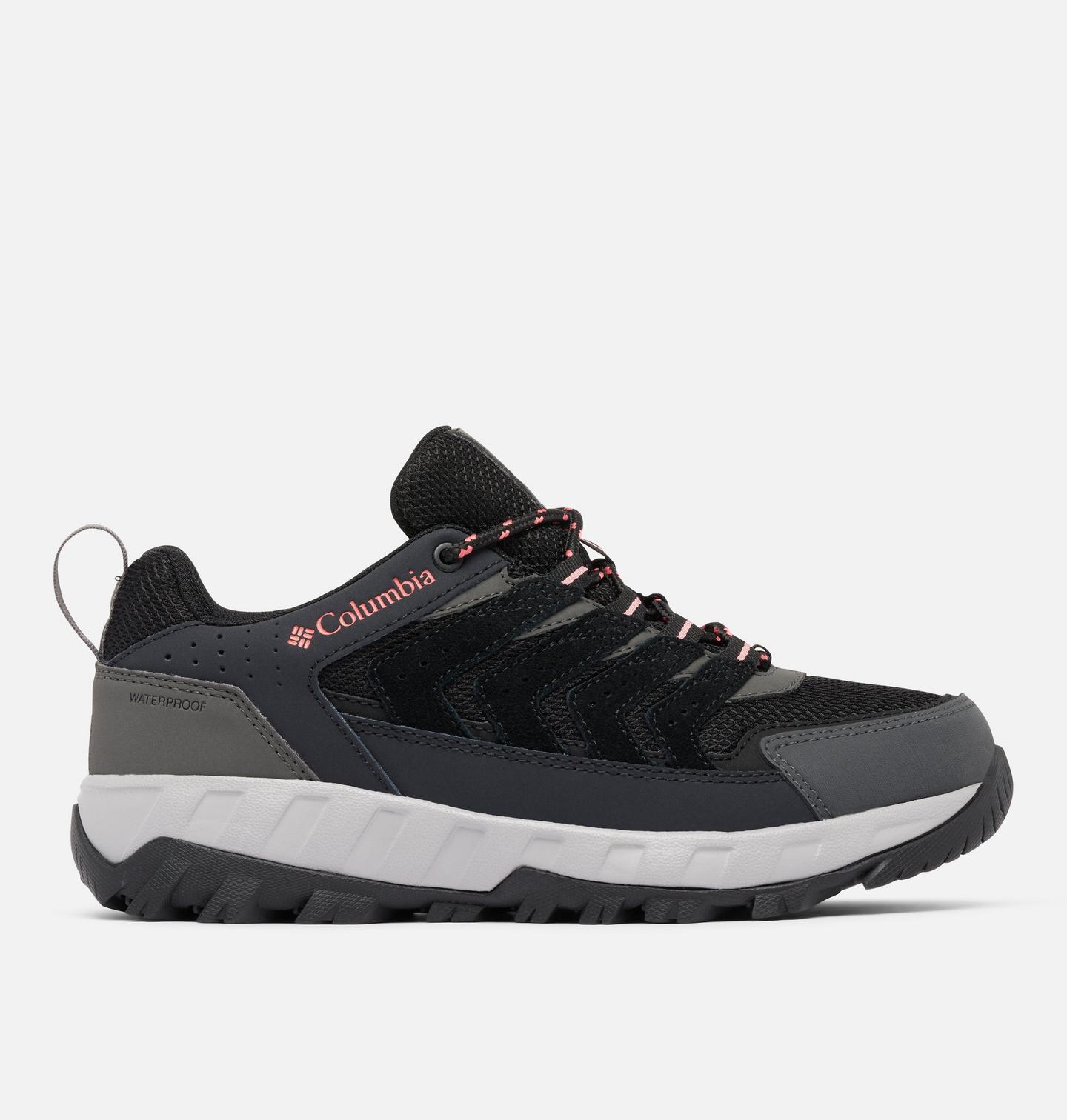 Обувь Columbia Women's Strata Trail Low Waterproof - Wide, цвет: Чёрный — фото 1