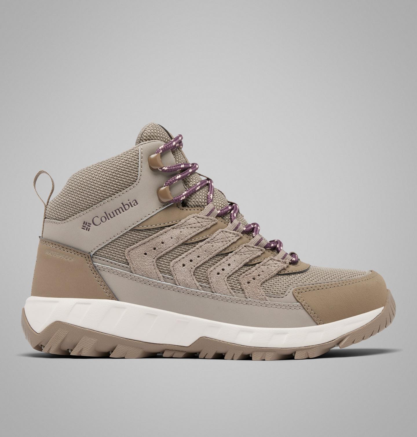 Обувь Columbia Women's Strata Trail Mid Waterproof Shoe, цвет: Розовый — фото 1