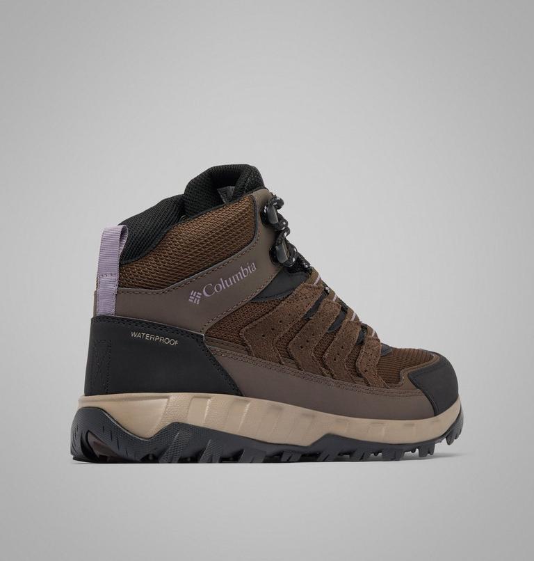 Women's Strata Trail Mid Waterproof Walking Shoe, Color: Cordovan, Granite Purple, image 9
