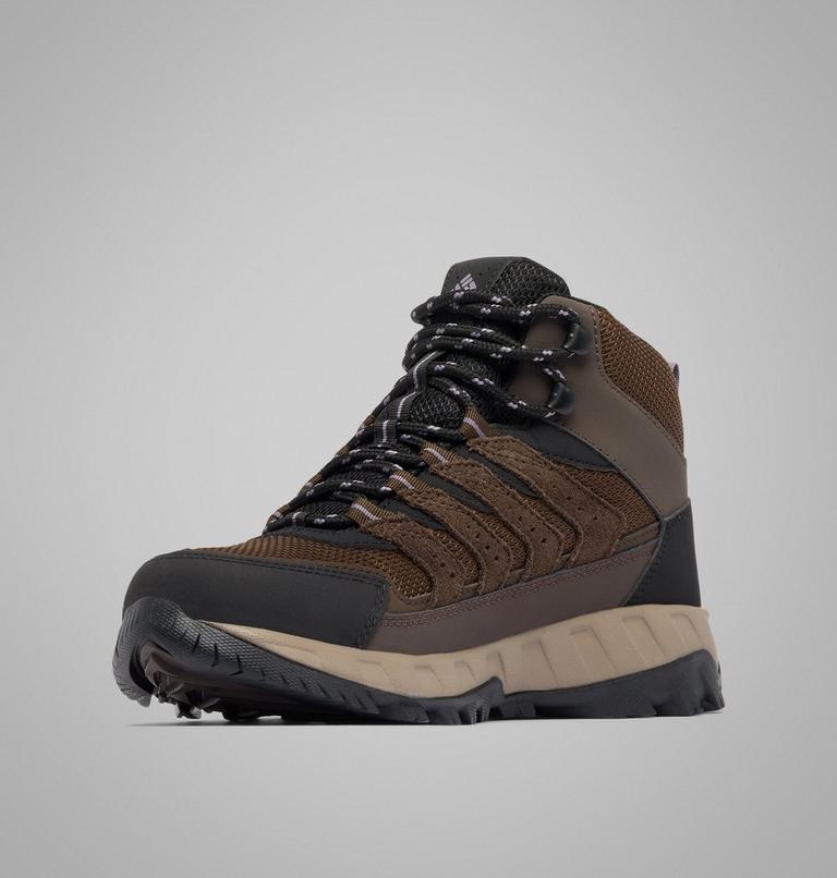 Women's Strata Trail Mid Waterproof Walking Shoe, Color: Cordovan, Granite Purple, image 7