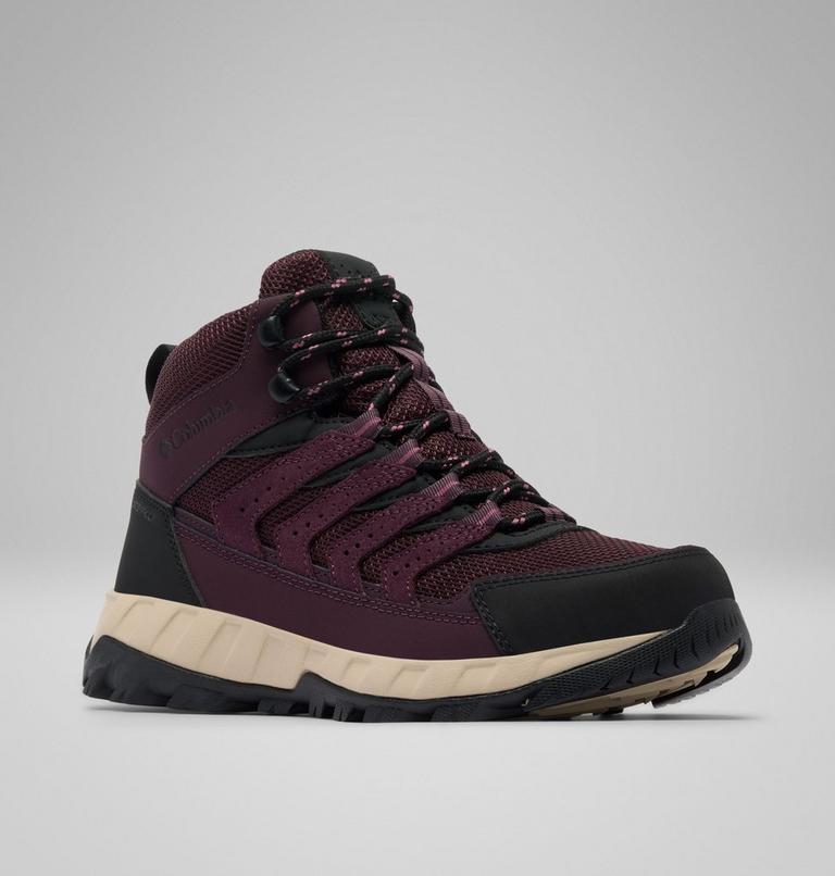 Women's Strata Trail Mid Waterproof Walking Shoe, Color: Moonvista, Antique Mauve, image 3