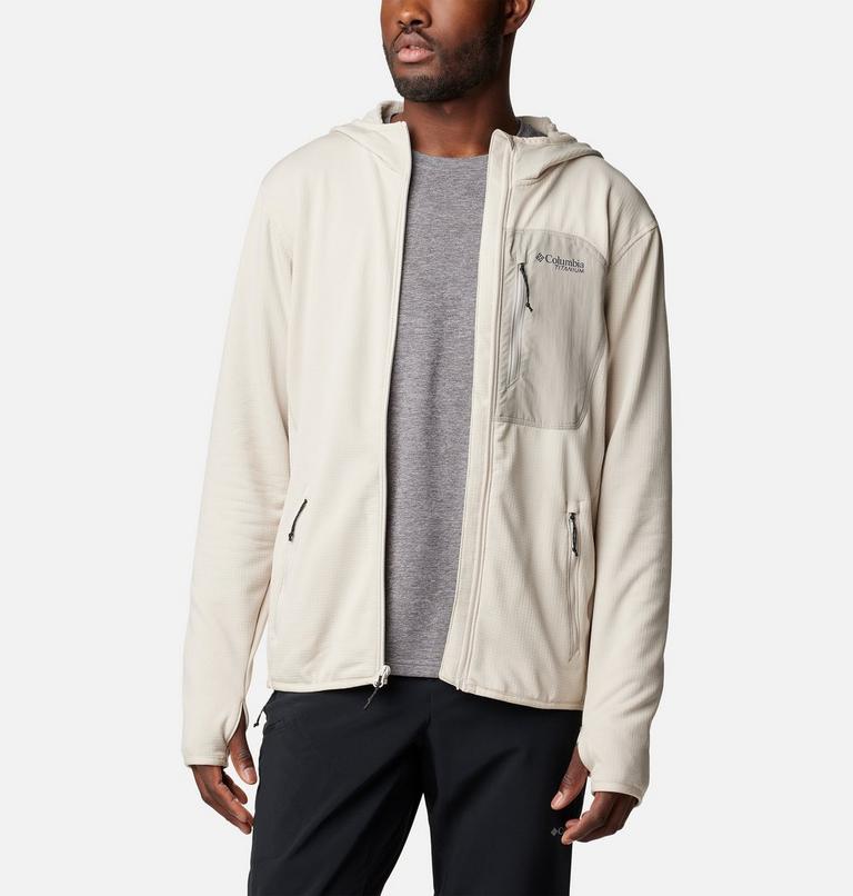 Triple Canyon Grid Fleece Hooded FZ, Color: Dark Stone, Flint Grey, image 10