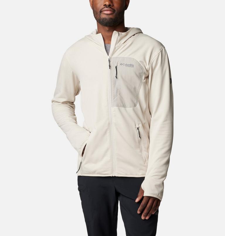 Triple Canyon Grid Fleece Hooded FZ, Color: Dark Stone, Flint Grey, image 1
