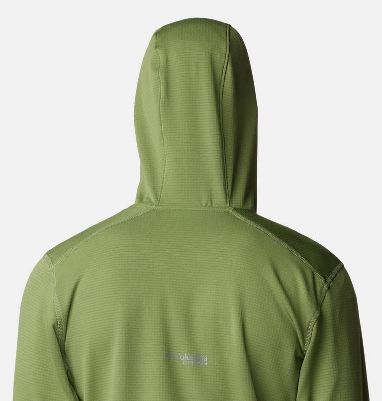 Triple Canyon Grid Fleece Hooded FZ, Color: Canteen, Sage Leaf, image 6