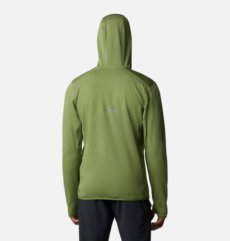 Triple Canyon Grid Fleece Hooded FZ, Color: Canteen, Sage Leaf, image 2
