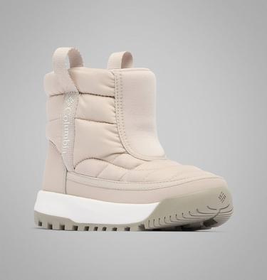 Youth Snowtrot Winter Boot, Color: Soft Taupe, Sea Salt, image 3