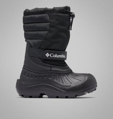 Youth Powderbug Snowlite Snow Boot, Color: Black, White, image 1