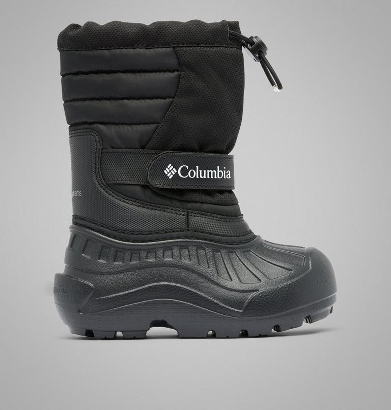 Little Kids' Powderbug Snowlite Boot, Color: Black, White, image 1
