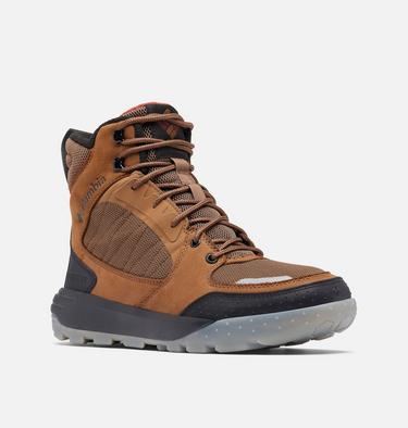 Men's Portlander Omni-Heat Infinity Waterproof Winter Boot, Color: Dark Brown, Spice, image 3