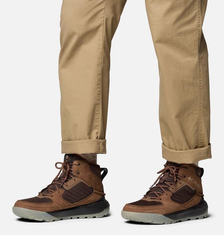 Men's Portlander Mid Omni-Heat Waterproof Shoe, Color: Bark, Desert Sun, image 10