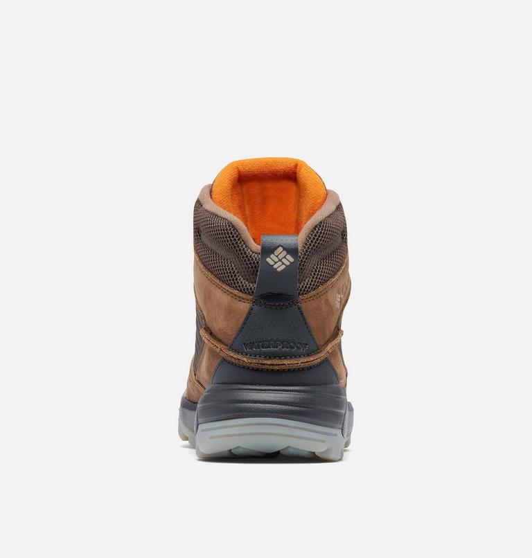 Men's Portlander Mid Omni-Heat Waterproof Shoe, Color: Bark, Desert Sun, image 2