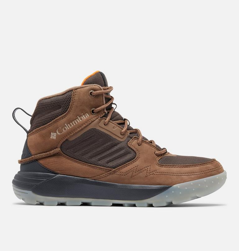 Men's Portlander Mid Omni-Heat Waterproof Shoe, Color: Bark, Desert Sun, image 1