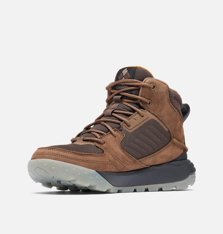 Men's Portlander Mid Omni-Heat Waterproof Shoe, Color: Bark, Desert Sun, image 7