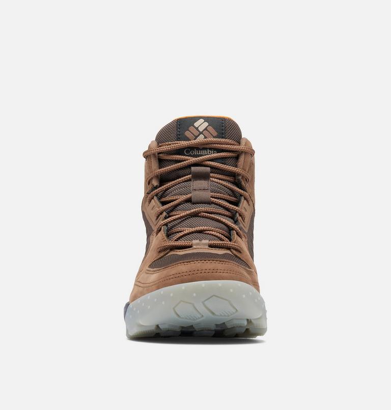Men's Portlander Mid Omni-Heat Waterproof Shoe, Color: Bark, Desert Sun, image 8