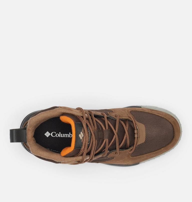 Men's Portlander Mid Omni-Heat Waterproof Shoe, Color: Bark, Desert Sun, image 4