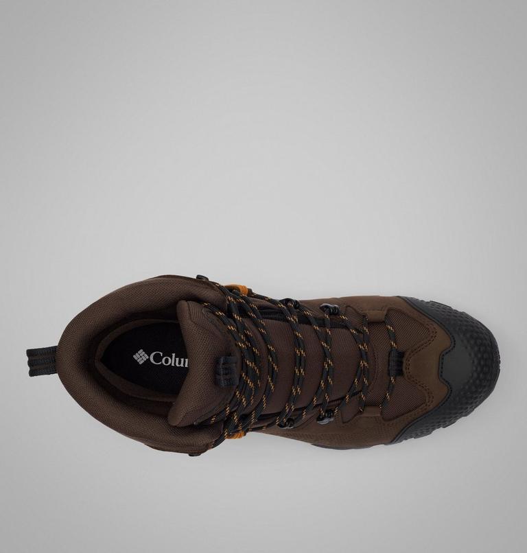 Men's GeoTerra OutDry Leather Hiking Boot, Color: Cordovan, Canyon Sun, image 4