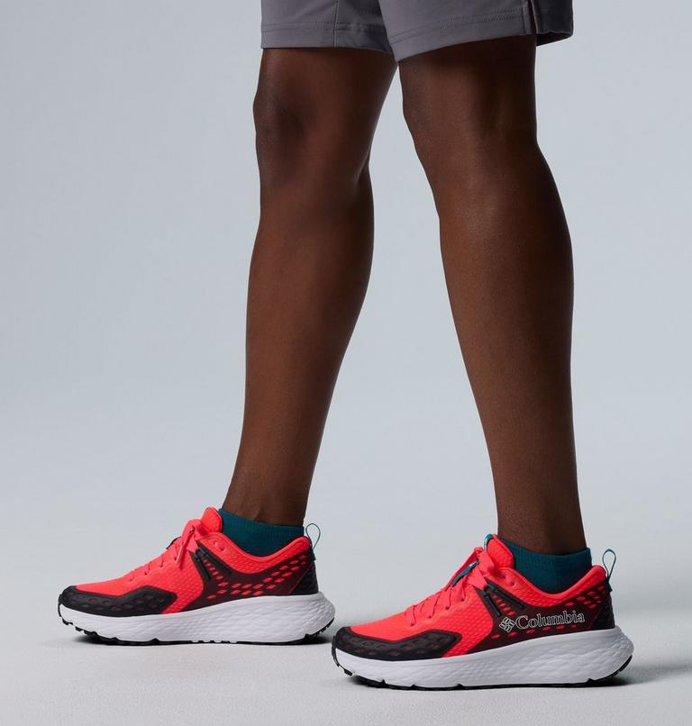 Women's Konos TRS Hiking Shoe, Color: Neon Sunrise, Teal Chloride, image 10