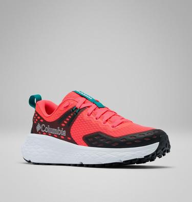 Women's Konos TRS Hiking Shoe, Color: Neon Sunrise, Teal Chloride, image 7