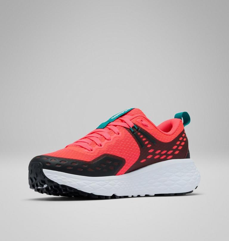 Women's Konos TRS Hiking Shoe, Color: Neon Sunrise, Teal Chloride, image 7