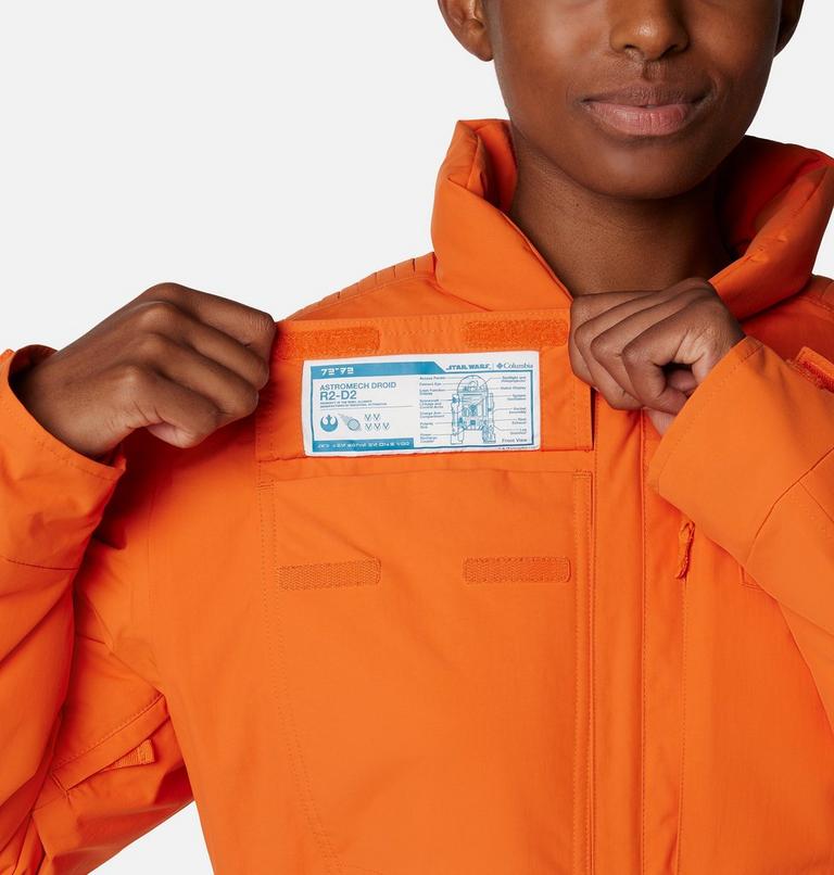 Unisex Skywalker Pilot Ski Jacket, Color: Heatwave, image 7