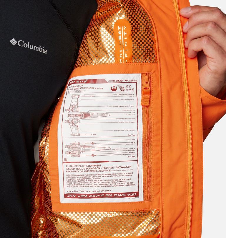 Unisex Skywalker Pilot Ski Jacket, Color: Heatwave, image 9