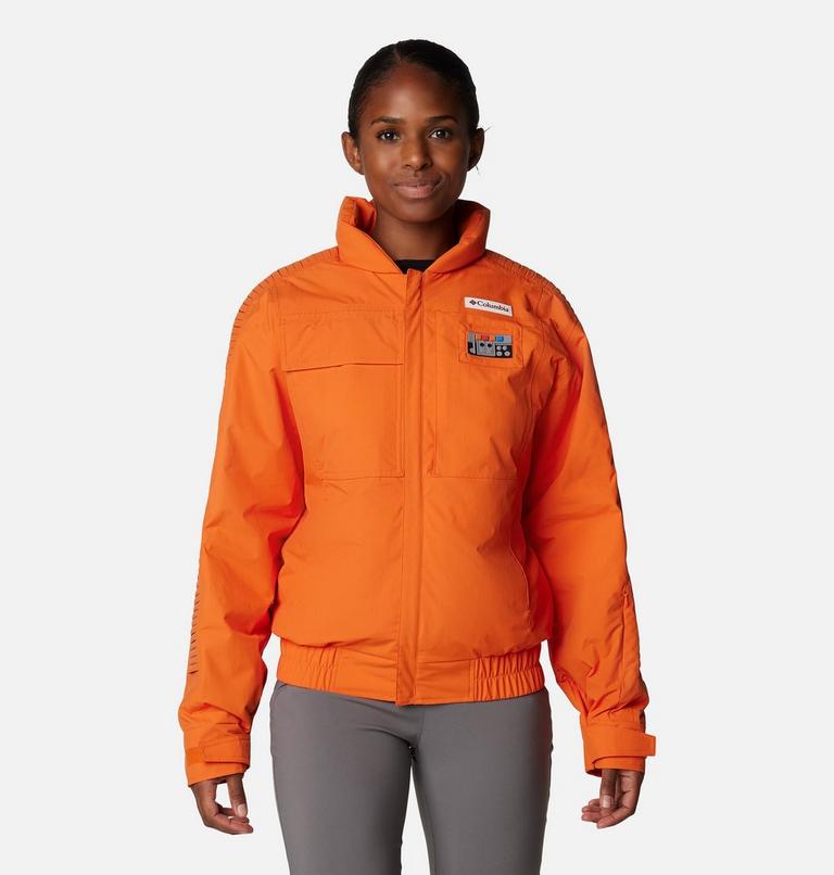 Unisex Skywalker Pilot Ski Jacket, Color: Heatwave, image 2