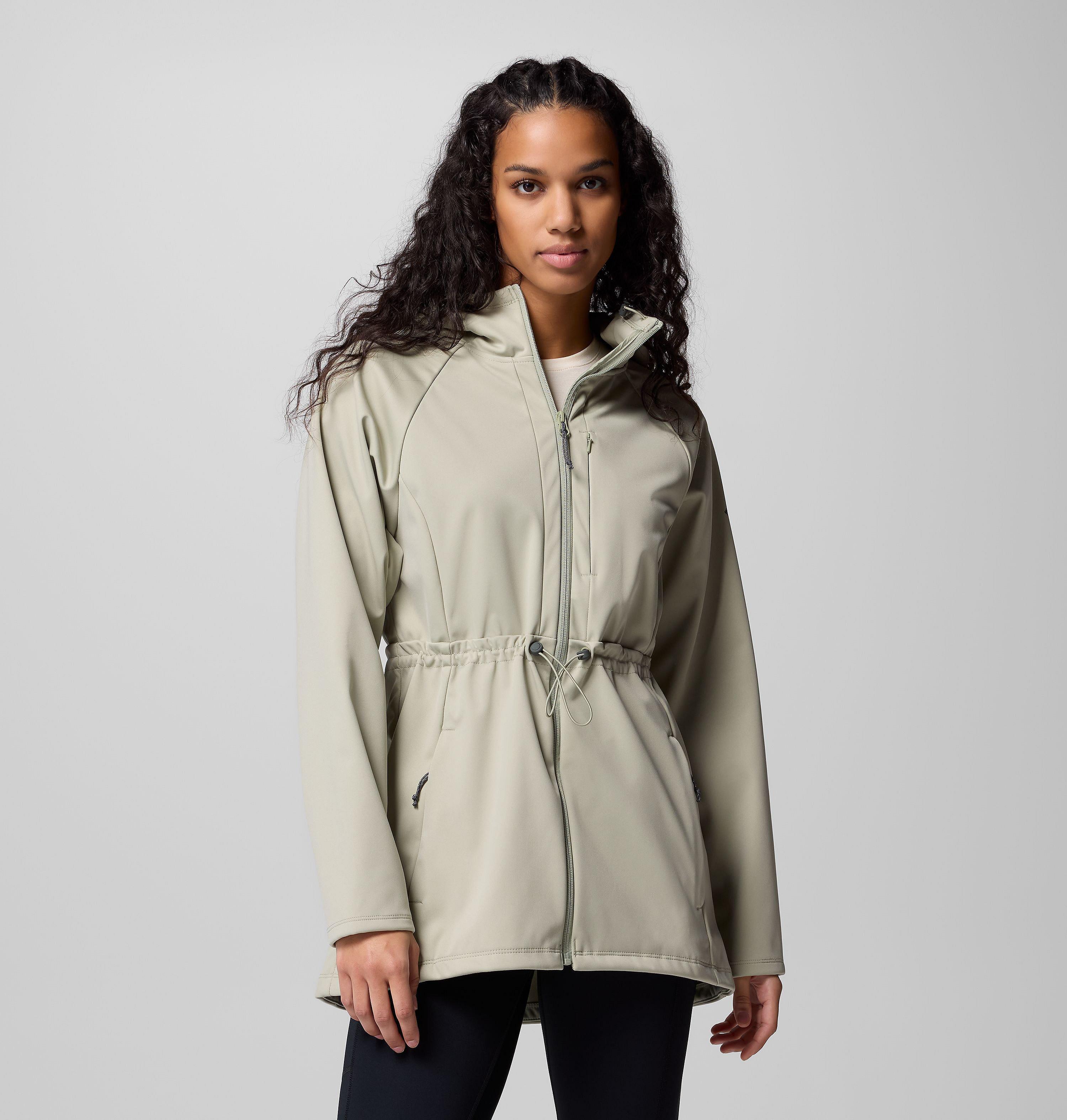 (取寄) コロンビア レディース フローラ パーク リ ソフトシェル ジャケット Columbia women Flora Park II Softshell Jacket Stone Green Women's Flora Park II Softshell Jacket | Columbia