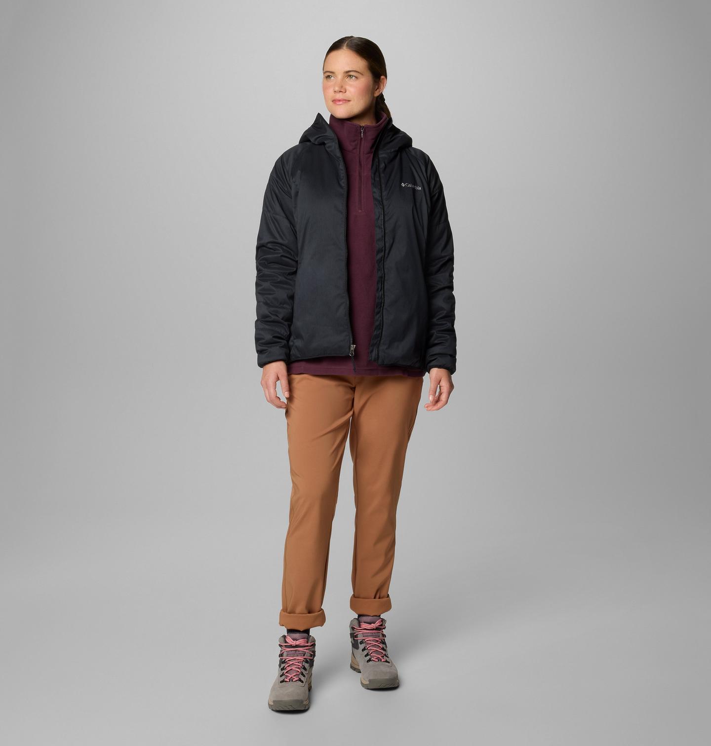 Женская куртка Columbia Kruser Ridge III Plush Softshell, цвет: Чёрный меланжевый — фото 3