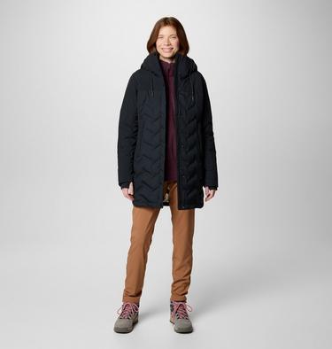 Women's Mountain Croo III Waterproof Hooded Mid Down Jacket, Color: Black, image 3