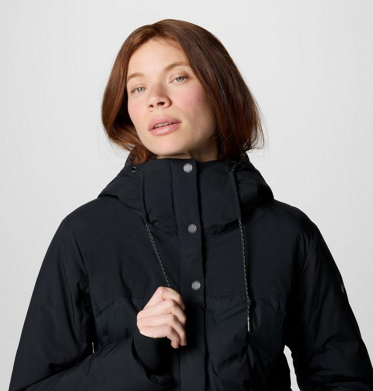 Women's Mountain Croo III Waterproof Hooded Mid Down Jacket, Color: Black, image 5