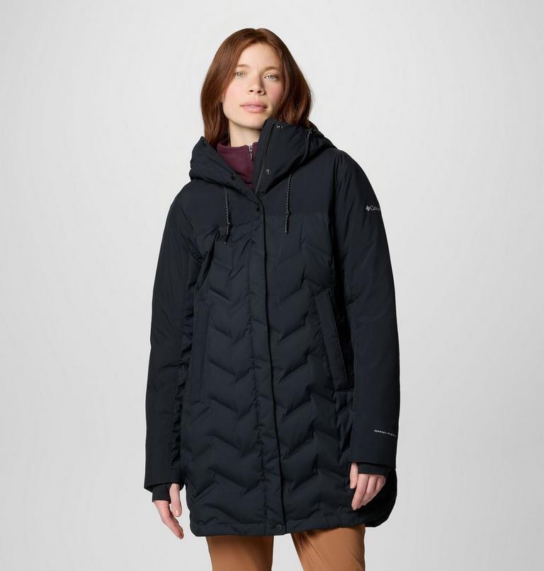 Women's Mountain Croo III Waterproof Hooded Mid Down Jacket, Color: Black, image 1