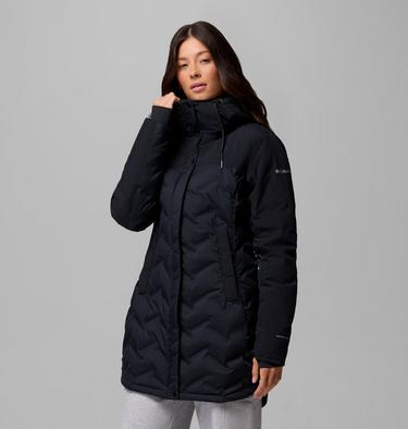 Women's Mountain Croo III Waterproof Hooded Mid Down Jacket, Color: Black, image 4