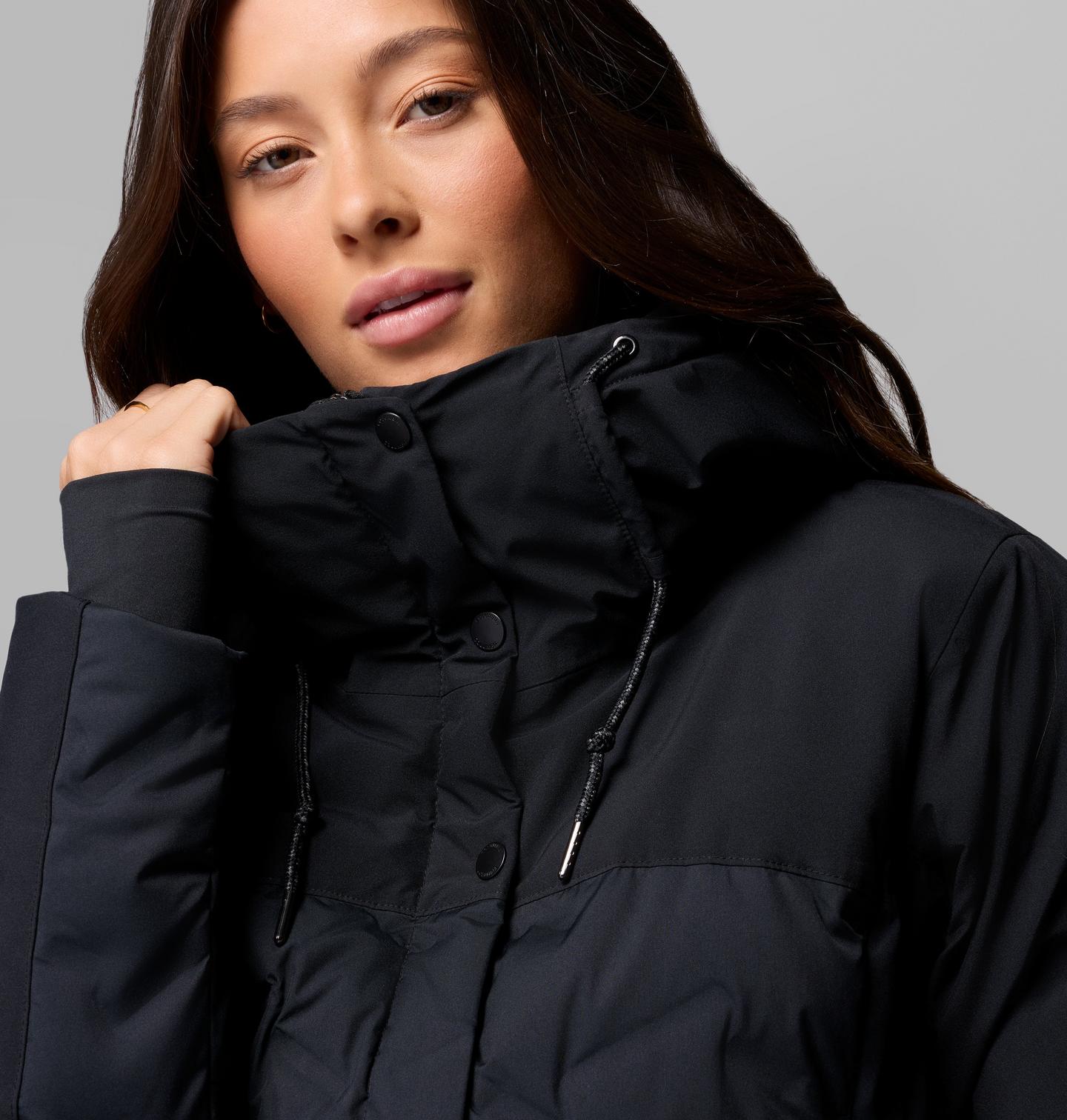 Женская куртка Columbia Mountain Croo III Mid Down Jacket, цвет: Чёрный — фото 4