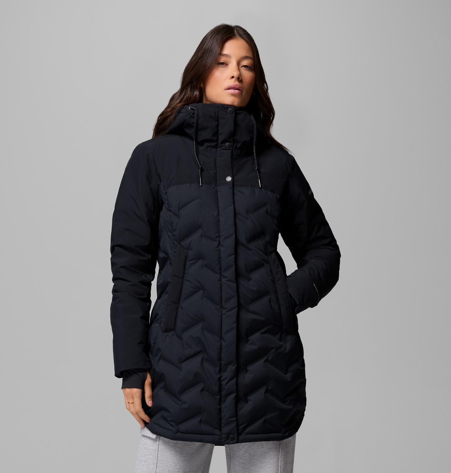 Женская куртка Columbia Mountain Croo III Mid Down Jacket, цвет: Чёрный — фото 1