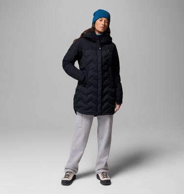 Chaqueta impermeable de plum&oacute;n y largo medio con capucha Mountain Croo III para mujer, Color: Black, image 2