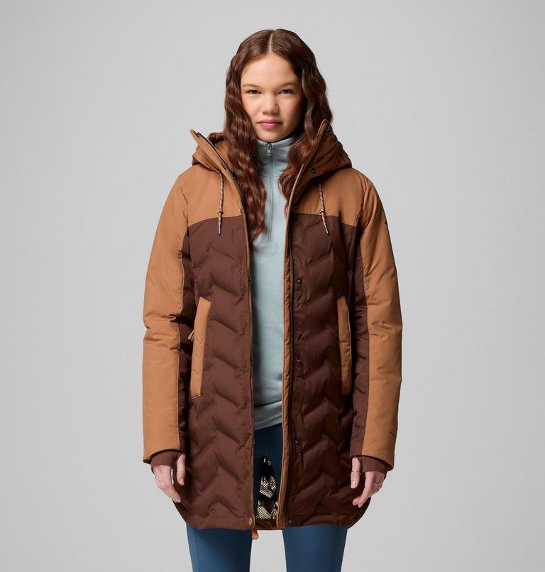 Women's Mountain Croo III Waterproof Hooded Mid Down Jacket, Color: Tobacco, Camel Brown, image 5
