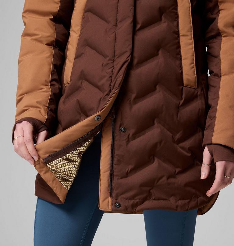Women's Mountain Croo III Waterproof Hooded Mid Down Jacket, Color: Tobacco, Camel Brown, image 8