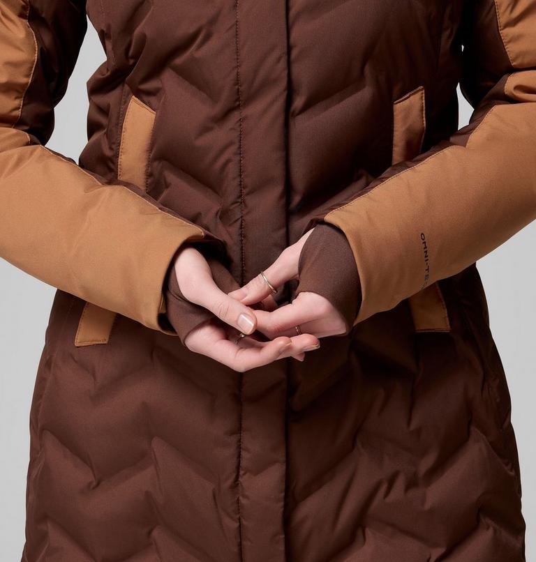 Women's Mountain Croo III Waterproof Hooded Mid Down Jacket, Color: Tobacco, Camel Brown, image 9