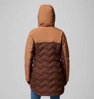 Women's Mountain Croo III Waterproof Hooded Mid Down Jacket, Color: Tobacco, Camel Brown, image 3