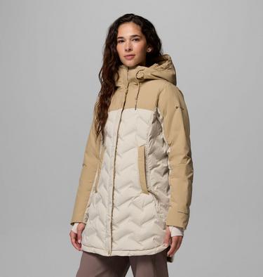 Women's Mountain Croo III Waterproof Hooded Mid Down Jacket, Color: Dark Stone, Beach, image 8