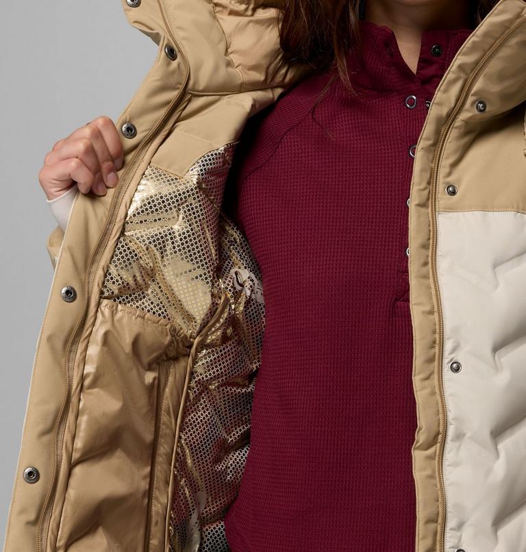 Women's Mountain Croo III Mid Down Jacket, Color: Dark Stone, Beach, image 6