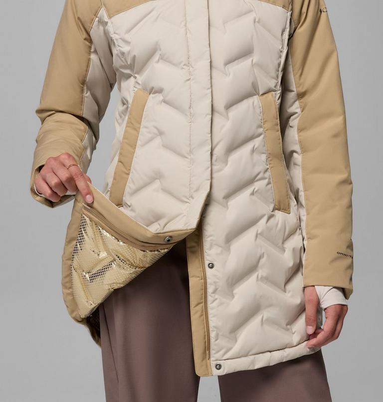 Women's Mountain Croo III Mid Down Jacket, Color: Dark Stone, Beach, image 10