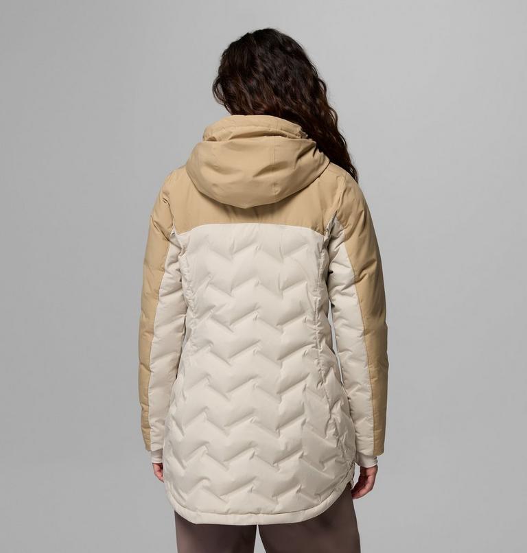 Women's Mountain Croo III Mid Down Jacket, Color: Dark Stone, Beach, image 3