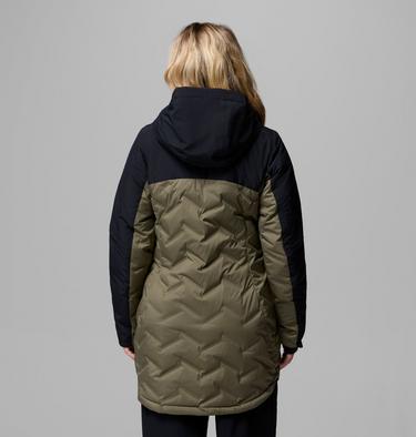 Veste en Duvet Imperm&eacute;able &agrave; Capuche Mountain Croo III Mid Femme, Color: Stone Green, Black, image 3