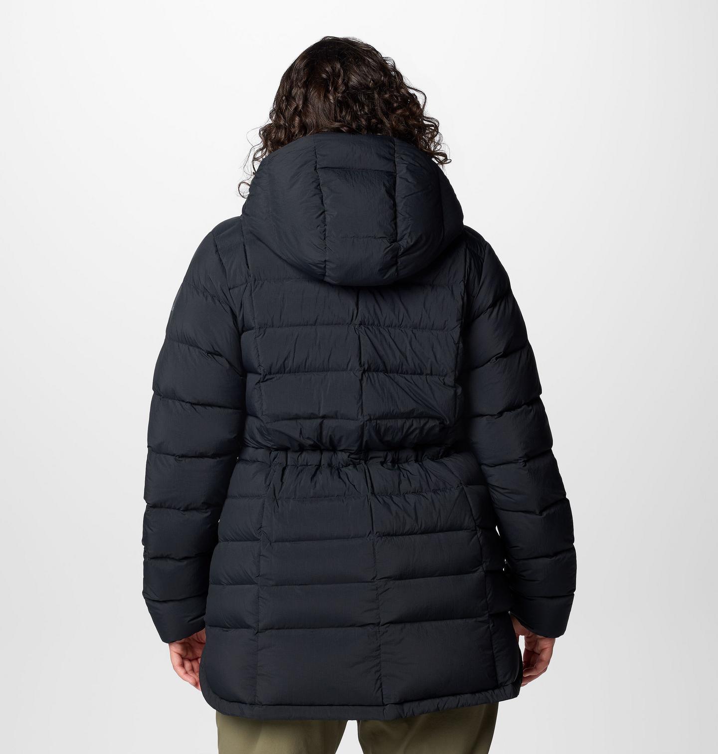 Женская куртка Columbia Ardenwood Mid Down Jacket - Plus, цвет: Чёрный — фото 2