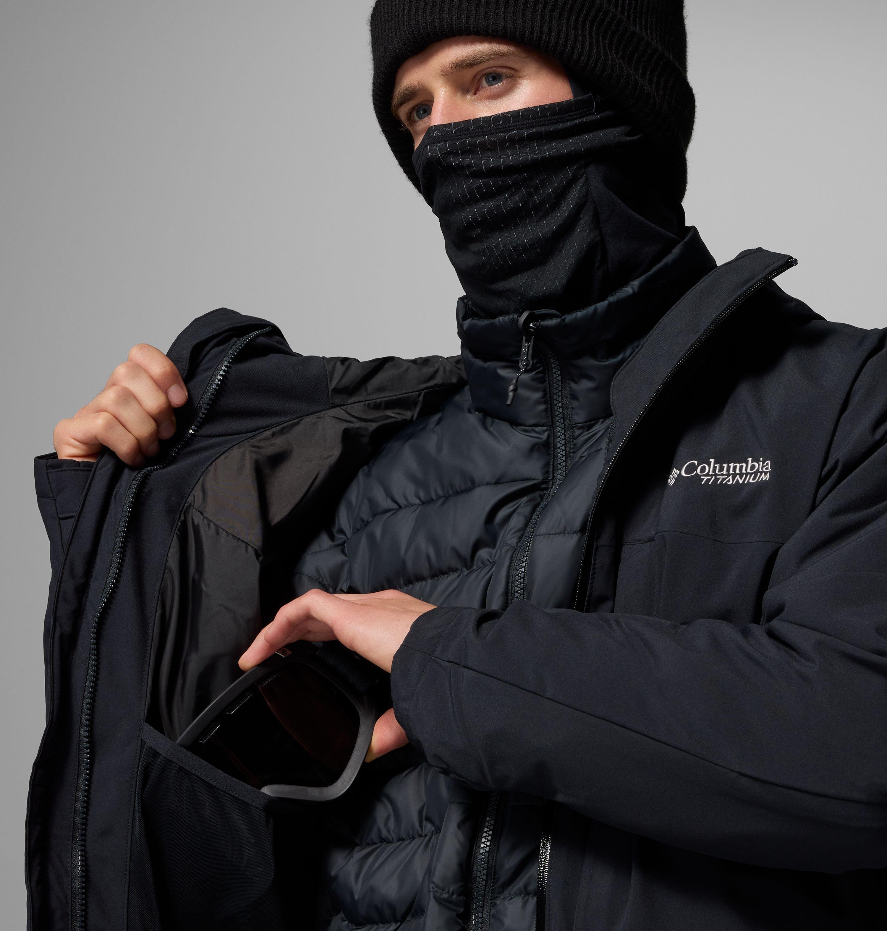 Columbia スノーウエア フード付き ブラック Men's Winter District II Interchange Jacket | Columbia