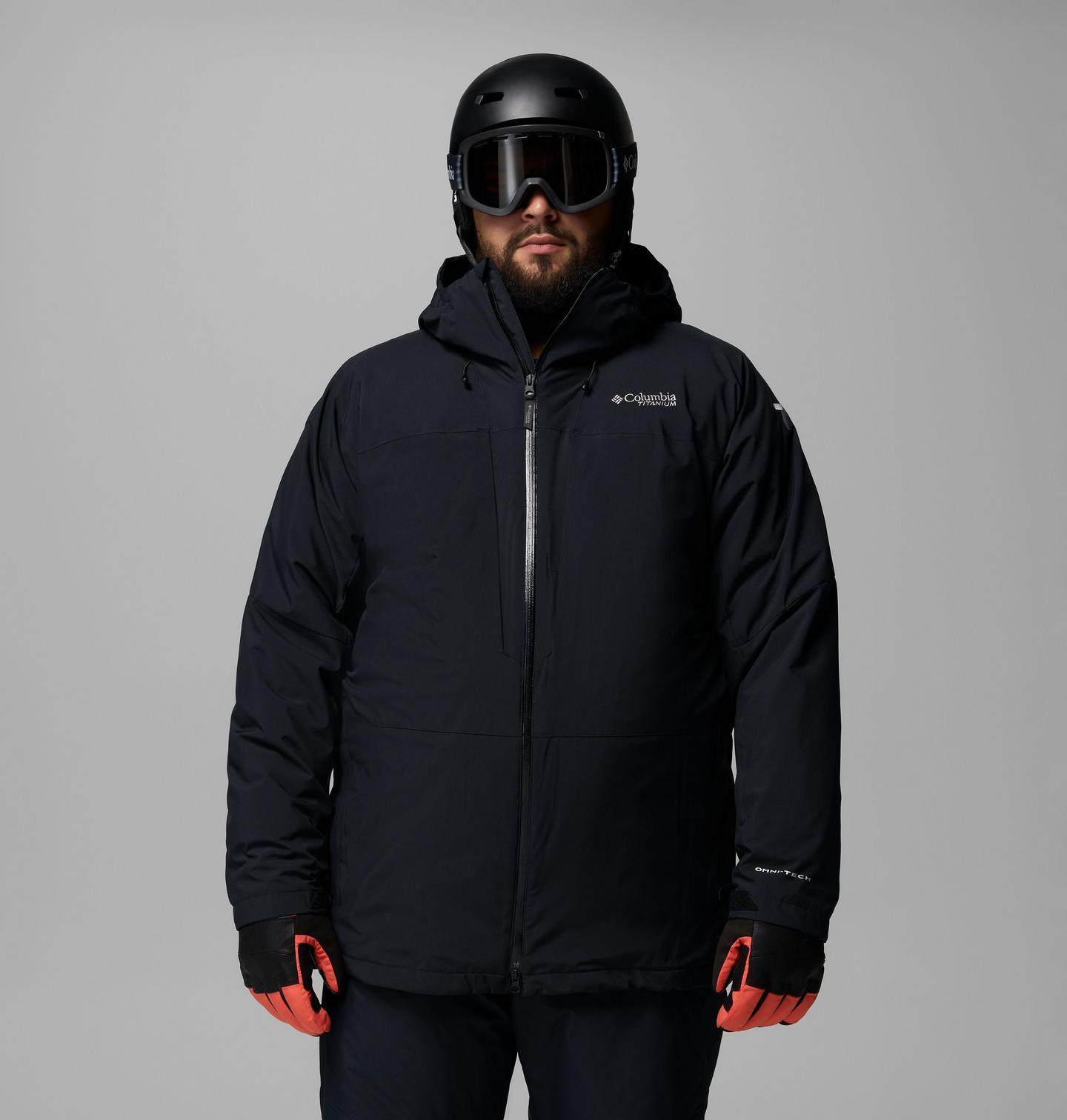 Мужская куртка Columbia Winter District II Interchange Jacket - Big, цвет: Чёрный — фото 1