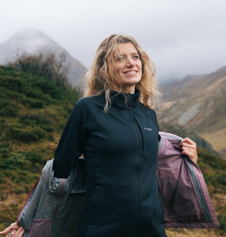 Women's Triple Canyon Technical Grid Fleece Jacket, Color: Black, image 8
