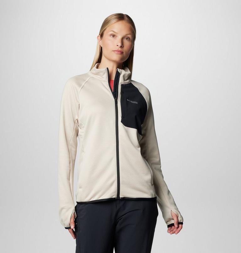 Triple Canyon Grid Fleece FZ, Color: Dark Stone Heather, Black, image 1